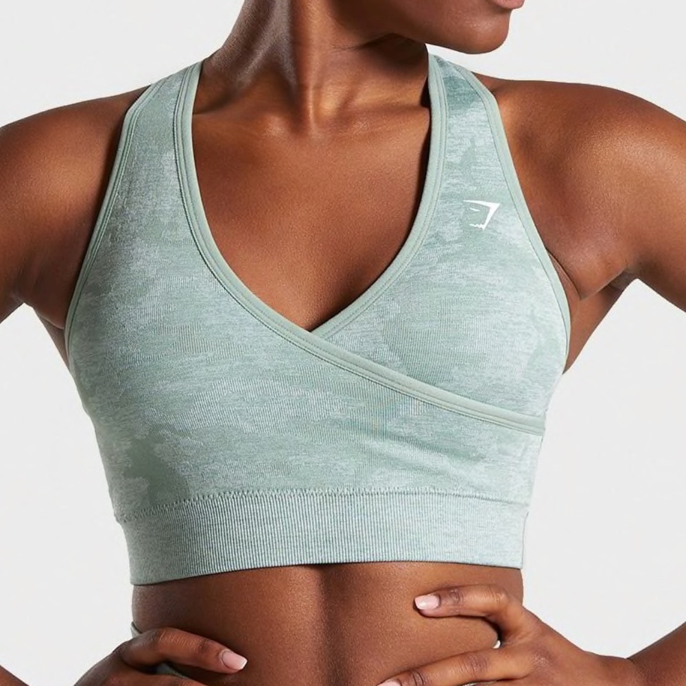 Camo Gymshark Sports Bra